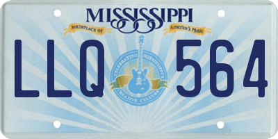 MS license plate LLQ564