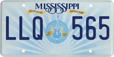 MS license plate LLQ565