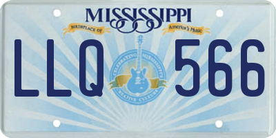 MS license plate LLQ566