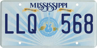 MS license plate LLQ568