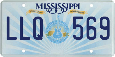MS license plate LLQ569