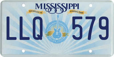 MS license plate LLQ579