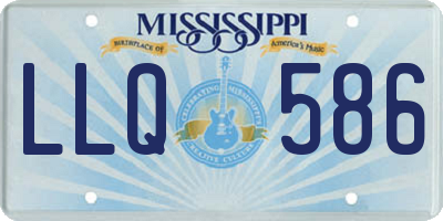 MS license plate LLQ586