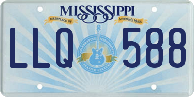 MS license plate LLQ588