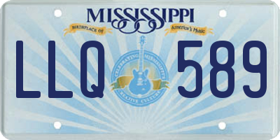 MS license plate LLQ589