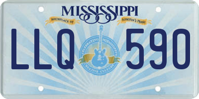 MS license plate LLQ590