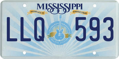 MS license plate LLQ593