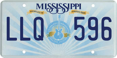 MS license plate LLQ596