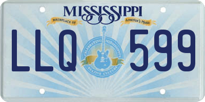 MS license plate LLQ599