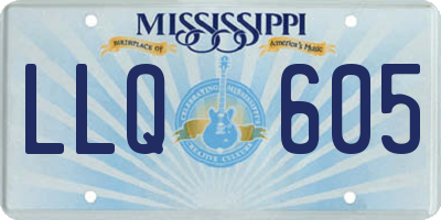 MS license plate LLQ605