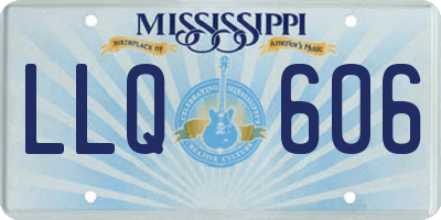 MS license plate LLQ606