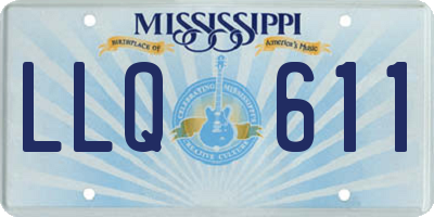 MS license plate LLQ611