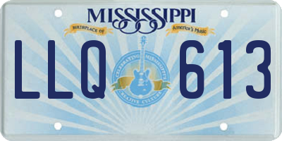 MS license plate LLQ613