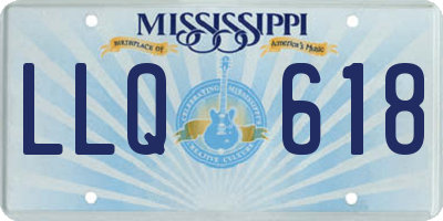 MS license plate LLQ618