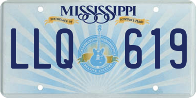 MS license plate LLQ619