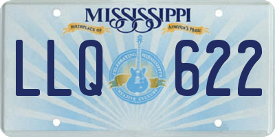 MS license plate LLQ622