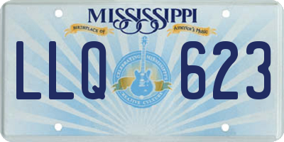 MS license plate LLQ623