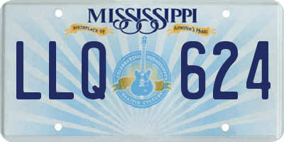 MS license plate LLQ624