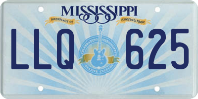 MS license plate LLQ625