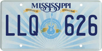 MS license plate LLQ626