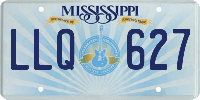 MS license plate LLQ627