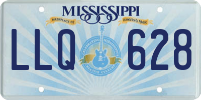 MS license plate LLQ628