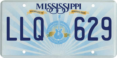 MS license plate LLQ629