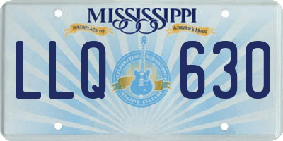 MS license plate LLQ630