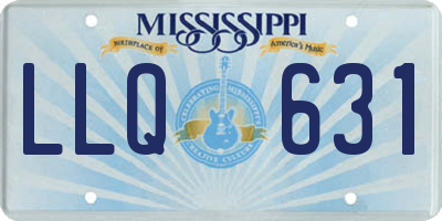 MS license plate LLQ631