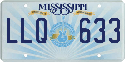MS license plate LLQ633