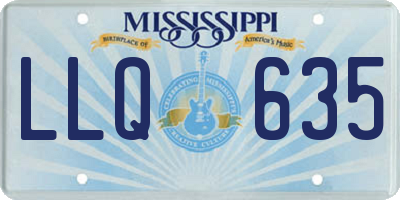MS license plate LLQ635