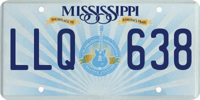 MS license plate LLQ638
