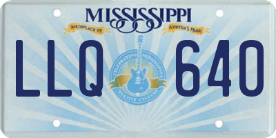 MS license plate LLQ640