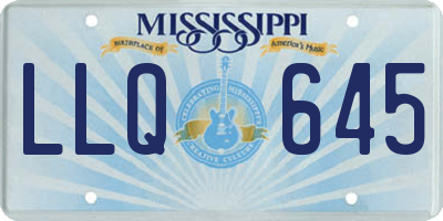 MS license plate LLQ645