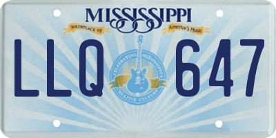 MS license plate LLQ647