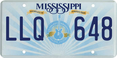 MS license plate LLQ648