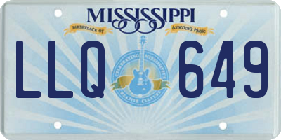 MS license plate LLQ649