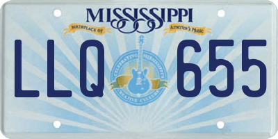 MS license plate LLQ655