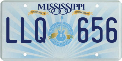 MS license plate LLQ656