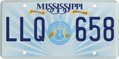 MS license plate LLQ658