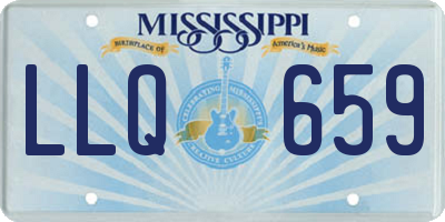 MS license plate LLQ659