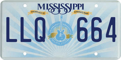 MS license plate LLQ664