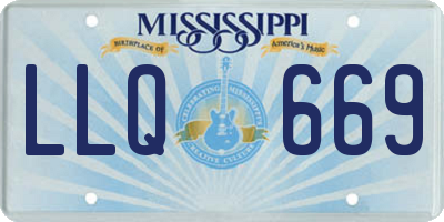 MS license plate LLQ669