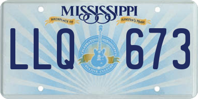 MS license plate LLQ673