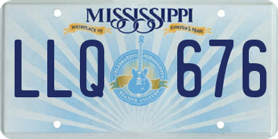 MS license plate LLQ676