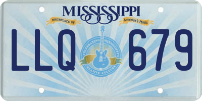 MS license plate LLQ679