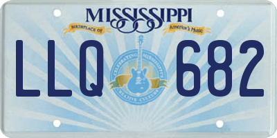 MS license plate LLQ682