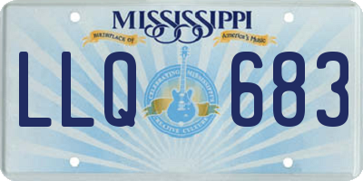 MS license plate LLQ683