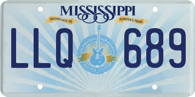 MS license plate LLQ689