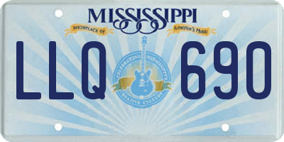 MS license plate LLQ690